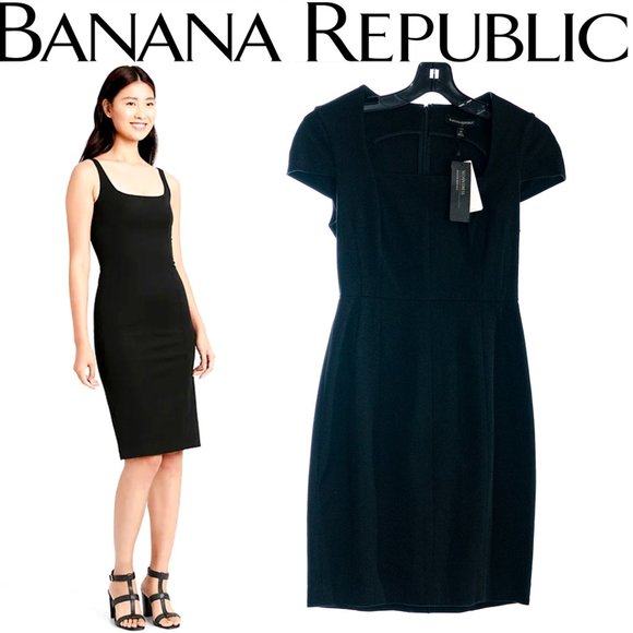 Banana Republic Dresses & Skirts - Banana Republic Black Sloan Sheath Dress Sz 2 NWT